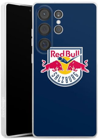 Silikon Hülle kompatibel mit Samsung Galaxy S25 Ultra Case transparent Handyhülle EC Red Bull Salzburg Offizielles Lizenzprodukt Eishockey