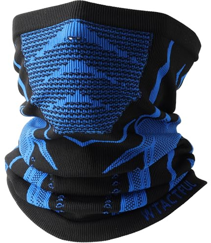 WTACTFUL Schlauchschal Herren (2 Stück/1 Stück) Halbe Sturmhaube Halstuch Herren Halswärmer Ski Mask Halsschlauc Neck Gaiter Atmungsaktive für Winter Motorrad Laufen Skifahren Snowboarden