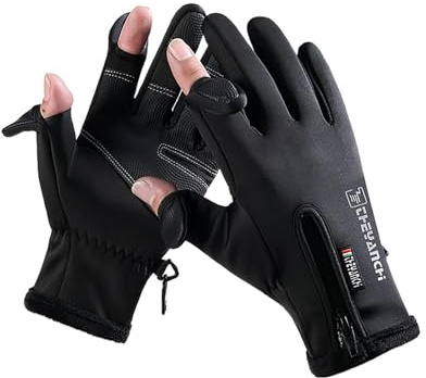 Generisch Ski-Handschuhe Winterhandschuhe Damen Herren die wärmsten Wasserdichten atmungsfreien Schnee-Handschuhe winddicht warm Strick Ski Innenhandschuh Fleecefutter Thermo Laufhandschuhe