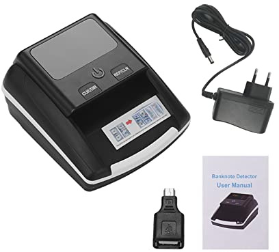 Macchina per contare i soldi, Bancone portatile con banconote piccole banconote rilevatore del valore di denominazione contatore UV/mg/ir Tester di contanti in denaro falso falso in denaro falso