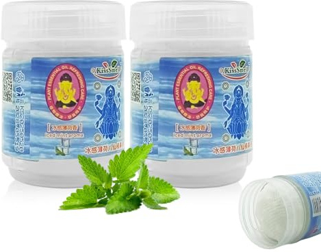 Lot de 2 Inhaler Respiratoire Rafraichissant | Inhalateur Aux Herbes Thaïlandaises, Pour Sentir Et Se Rafraîchir, 100 % Naturel
