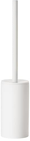 Zone Denmark Solo Toilettenbürste, Klobürste, WC-Bürste aus Porzellan, Stehend, Durchm. 8,4 cm, Höhe 44,8 cm, Weiß