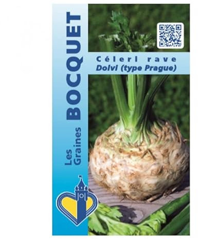 Sachet de graines de Céleri rave Dolvi (type giant prague) - 2 g - LES GRAINES BOCQUET