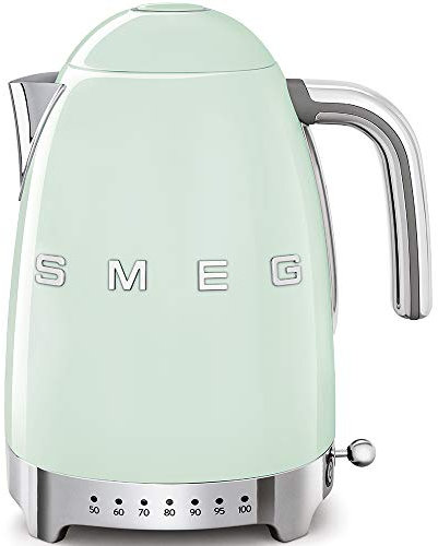 Jug Kettle, LED Display, 7 Temperature Settings, Acoustic Alarm, 3KW, 1.7L, Pastel Green