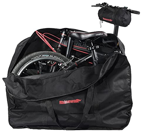CamGo 20 Inch Folding Bike Bag, Waterproof, Black Bicycle Travel Case