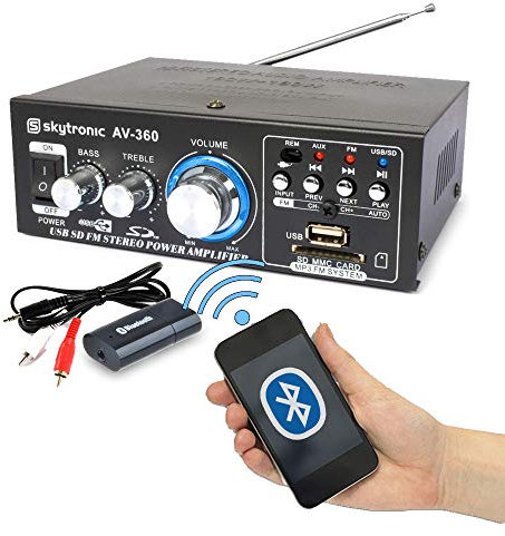B-Creative Kit sistema di altoparlanti da soffitto amplificatore Bluetooth per caffetteria, ristorante, negozio (amplificatore solo con Bluetooth)