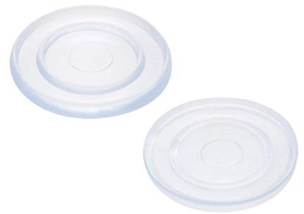 sourcing map 20Stk Weich PVC Stoßfänger Zylindrische Pads 18mm x 2mm | Für Glas Tischplatte