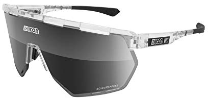 Scicon - Fahrradbrille - Aerowing - Crystal Gloss - Photochrome Linse Silber