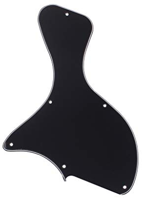 Alnicov Pickguard für Gibson Les Paul LP Gtuitar (Junior), Schwarz