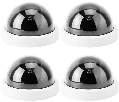 Dummy-Kamera, Dummy-Fake-Dome-Kamera LED-Fake-Kamera-Simulationskamera, für Supermärkte, Hotels(Weiß)