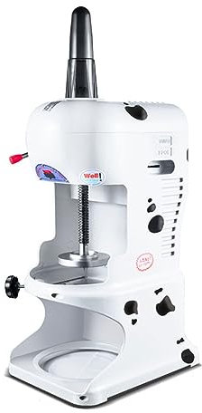 Electric Ice Crusher Electric Ice Shaver Crusher, Fluffy Shaved Ice Maker Snow Cone Machine,for Home Restaurants Parties Snack Stands Kitchen Bar Milk Tea Shop Use Kitchen Machine (Color : Blanc)