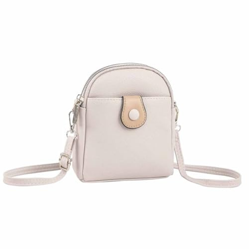 ITALYSHOP24 OBC Damen Tasche Crossbody Umhängetasche Bodybag Schultertasche Minibag Handytasche Crossover Kunstleder Handtasche Gürteltasche Abendtasche