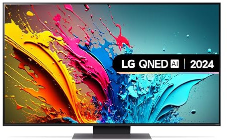 LG 50QNED87T6B 50-Inch 4K UHD Smart TV, (α8 AI Processor, Freeview Play and Amazon Alexa, 120Hz), Essence Graphite [Model 2024]