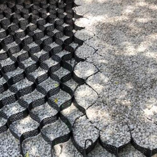 HOMEFOO Geo-Gitter für Kiesauffahrten/Gehwege, Waben-Bodengitter-Stabilisator für die Landschaftsgestaltung von Böschungen, Geogitter zum Füllen von Grassteinen