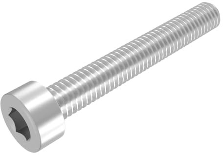 SECCARO Vite cilindrica M1,6 x 16 mm, in acciaio inox V2A VA A2, DIN 912/ISO 4762, filettatura totale, 20 pezzi