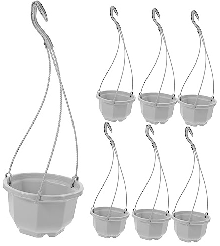 Sosoport Eleganti Vasi Da Fiori in Plastica Da Appendere - Set Da 10 - Ideali Per Orchidee - Decorazione Da Giardino Facili Da Appendere