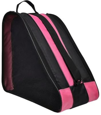 BUUNHI Skitasche Rollschuh-Tasche, Verstellbarer Riemen, Ski-Schneestiefel-Tasche, Oxford-Stoff, Eislaufen, Umhängetasche für Skisport Skisack(Pink)