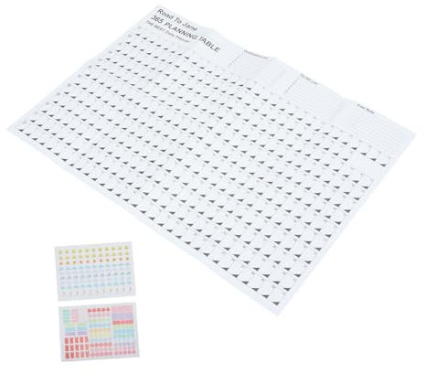 STOBOK Jahreskalender für Wand Terminkalender Planungsplan Tagesplan Kalender Wandkalender Praktisch Kalenderblatt Großes Zeitplanungskalender Einfach