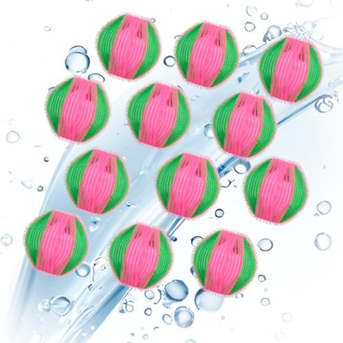 BOXOB 12pcs Pet Hair Remover for Laundry, 1.97 Inch Lint Dissolver Balls Cloth Hair Catching Ball Washing Machine Cleaning Tool for Home Dormitory Hostel