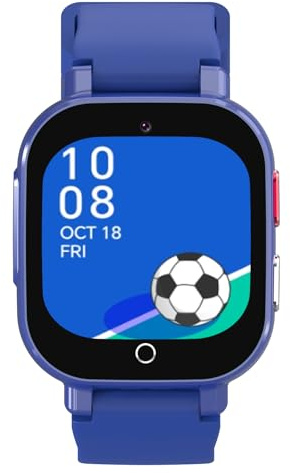 Ucani Reloj Inteligente Niño 4G, Smartwatch Niños con GPS y Teléfono, Videollamadas, SOS, Chat de Voz, Modo Escuela, Despertador, Juegos, Podómetro, Reloj Inteligente Niñas Niños 4-12 Regalo, Azul