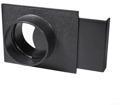 Honseadek Ventilation Duct Connector, 100mm Diameter, ABS Plastic Construction, Three-Way Valve Design, Compatible with Dust Collectors, Vacuum Cleaner
