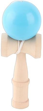 MKSDJFKA Kendama-Spielzeug aus Holz mit Schnur, tragbares Kendama-Spiel, hochwertiges Buchenholz für das Training der Hand-Augen-Koordination, unterhaltsame Gruppenaktivität zum Spielen im (Grün)
