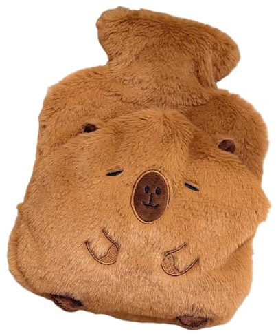 Capybaras Tragbare Wärmflasche für Hand und Fußwärme, weiches Fleece, Überwurfkissen, schnelle Erwärmung, Wärmer