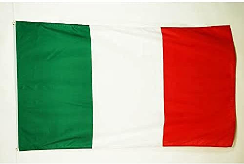 AZ FLAG - Flagge Italien - 150x90 cm Satin - Italienische Fahne 100% Polyester mit Messing-Ösen - 110g