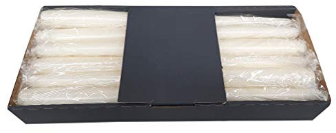 Elegante & Estable velas alargadas – Color Blanco – Longitud 30 cm de 2,3 cm – 12 Unidades, en pack – Alta Combustión (10 horas) & einwand sin brennverha natatorio Altar