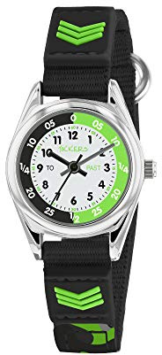Tikkers Boys Quartz Watch, Analogue Display and Textile Strap TK0154