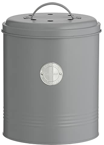 Typhoon Living Grey Compost Caddy