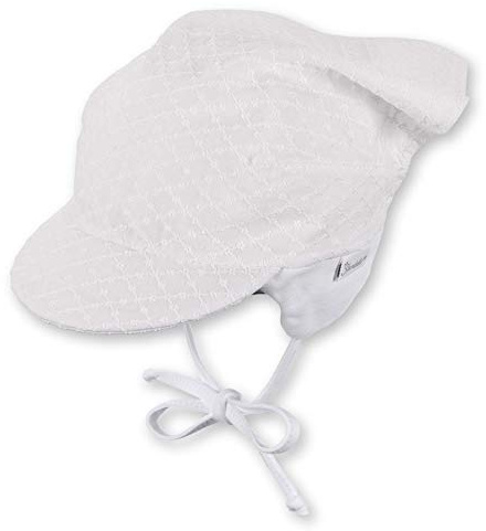 Sterntaler Kopftuch für Mädchen, Eyelet-Stoff, Größe: 49, Farbe: Ecru, 1452111.0
