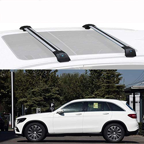 BDXZJ Dachträger, Gepackträger Relingträger Aluminium, Dachreling Dachgepäckträger für Mercedes Benz GLC 2016-2020, Auto Zubehör