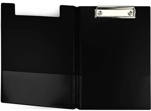 Netuno 1 planche à pince avec couvercle noir chemise porte bloc A5 clip planches pour documents planchettes à pince planche pour papier porte-bloc pour bureau école tablette porte documents A5