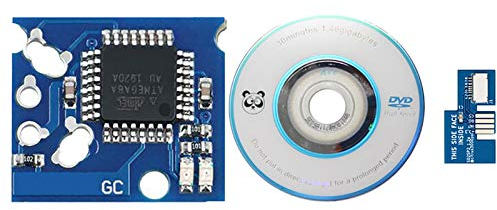 HUAYUWA Kits de actualización de juegos (azul, versión: PAL) Se adapta a GameCube SD2SP2 Mircro SD Card Adapter SDLoad SDL TF lector de tarjetas XENO Chip Mini Disc Repuestos
