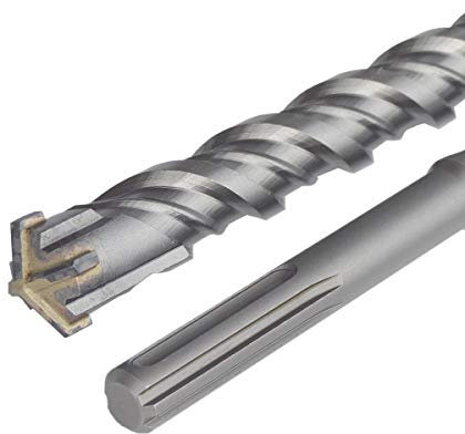 SDS MAX Bohrer Ø22mm x 340mm Hammerbohrer Betonbohrer Steinbohrer Quadro-X für Mauerwerk 4 Schneiden BOHRFUX