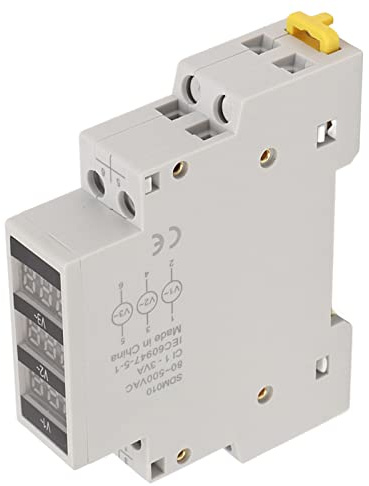 Tester di Tensione Misuratore di Tensione Voltmetro Display Digitale Trifase Ca 80‑500 V Montaggio su Guida Din Per Misurazioni Elettriche