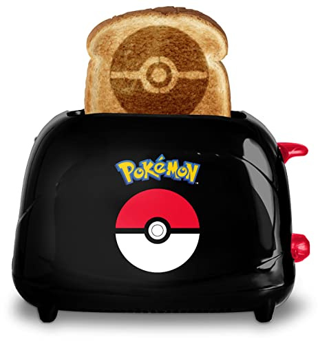 Uncanny Brands Tostapane Pokémon Pokéball - Divertente elettrodomestico da cucina per i fan dei Pokémon - Compatto e facile da pulire