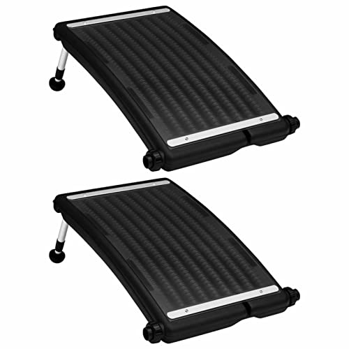 ZEYUAN Solar-Heizungen für Pool Gebogen 2 STK Pool Solarheizung, Poolheizung, Poolzubehhör, Sonnenkollektor, 72,5x46 cm