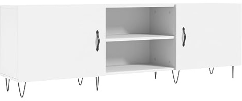 vidaXL Meuble TV Blanc 150x30x50 cm Bois d'ingénierie
