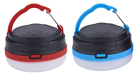 DOITOOL Led Campinglampe 2 Stück Mit Lampenschirm Aus Abs 3 Beleuchtungsmodi Batteriebetrieben Ohne Batterien Leichte Hängelampe Für Zelt Und Outdoor Einsatz