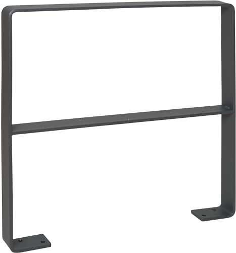 kaiserkraft | Anlehnbügel GILA | Stahl 70 x 10 mm | mit Knieholm | feuerverzinkt | eisenglimmer