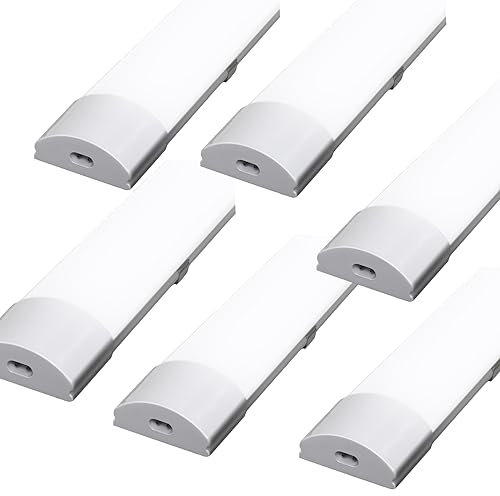 Cecaylie Led Feuchtraumleuchte 150CM, 48W Led Röhre, 4000K Verknüpfbar Werkstattlampe, Leuchtstoffröhre, 3600LM Neutralweiß LED Röhre, IP65 Werkstattlampe, für Garage Keller Bad Büro, 6 Stück