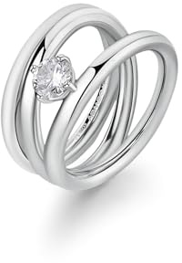 Brosway Anello Donna, Anello a Fascia in Acciaio | Collezione Ribbon - BBN45C