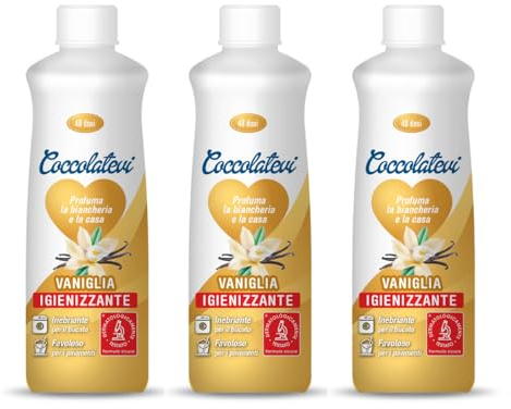 COCCOLATEVI Profumatore Bucato, Essenza Bucato da Utilizzare come Profumatore Bucato Lavatrice e Asciugatrice, Profumatore Casa o Detergente Pavimento (300 ml (Confezione da 3), Vaniglia)