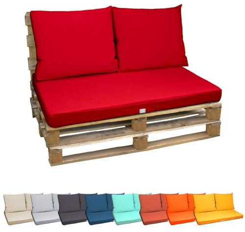 Linxor - Kit de Coussins pour Palette déhoussables - Plusieurs Coloris