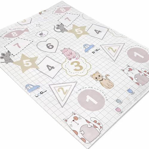 1Above Foldable Baby Playmat 180x130cm | Waterproof | Reversible Large Playmat | Thick Padded XPE Baby Crawl Mat | Ideal for Bedroom, Nursery & Playroom
