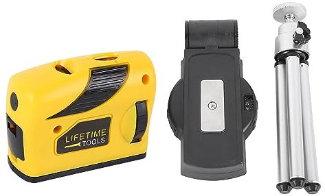 OUKENS Nivel Láser, Nivel Autonivelante, Nivelador Infrarrojo De Línea Cruzada Automático con Trípode, Herramienta De Bricolaje para Carpintería En El Hogar