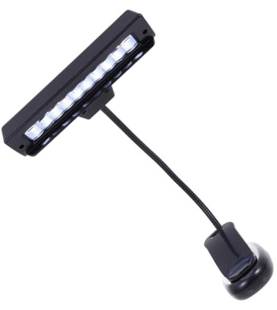 ibasenice Notenpultleuchte Led-usb Mit Klemmhalterung Und Touch-steuerung Für Lesen Und Notenblätter Einstellbare Augenschutzlampe Zum Anklipsen