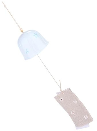 Gogogmee 1stück Handgefertigter Japanischer Keramik Windglocken Anhänger Kreative Aeolian Bell Für Garten Zimmer Und Auto Dekorative Windspiel Geschenkidee Zufälligem Design